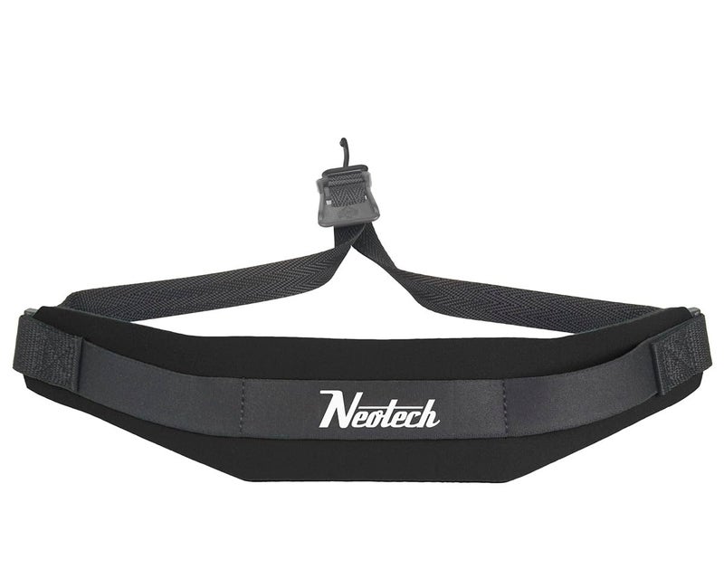 Neo Tech Neotech Saxophone Neck Strap Soft Sax Padded Metal Open Hook for Alto Tenor Baritone Soprano - (XL - Black) - Made in USA - Image 1